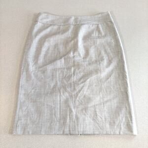 Women's Midi Straight Pencil Skirt Size Large Gray Below Knee